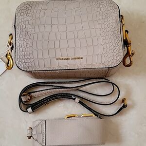 NWT Etienne Aigner Genuine Leather Two Compartment Two Straps Crossbody